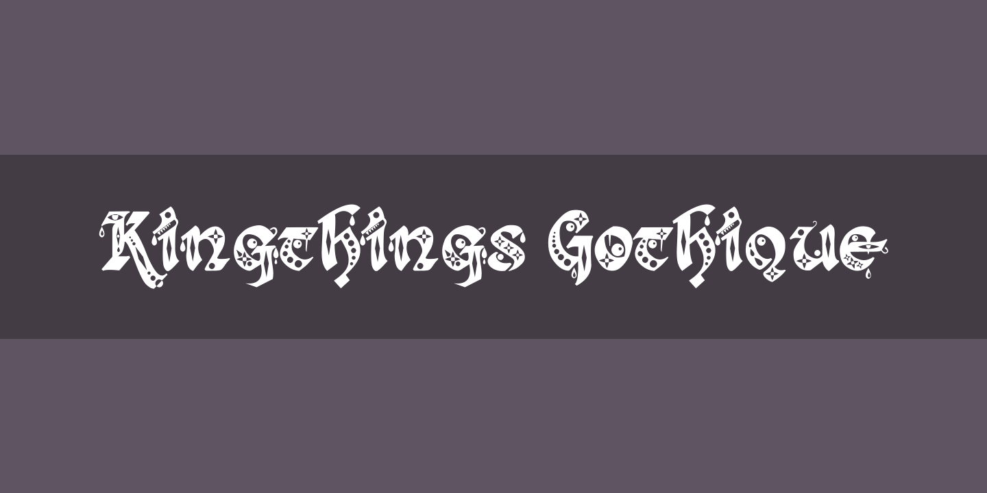 Шрифт Kingthings Gothique